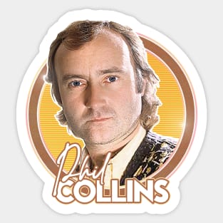 Phil Collins / Retro 80s Aesthetic Fan Design Sticker